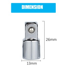 2PC Juttzzei Socket Adapter and Reducer 1/4 -Inch to 3/8 -Inch Female to Male, Premium Chrome Vanadium Alloy Steel Drive Socket for Driver/Ratchet/Socket Set Extension