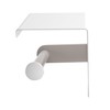 ALFI brand ABTPC66-W White Matte Stainless Steel Toilet Paper Holder