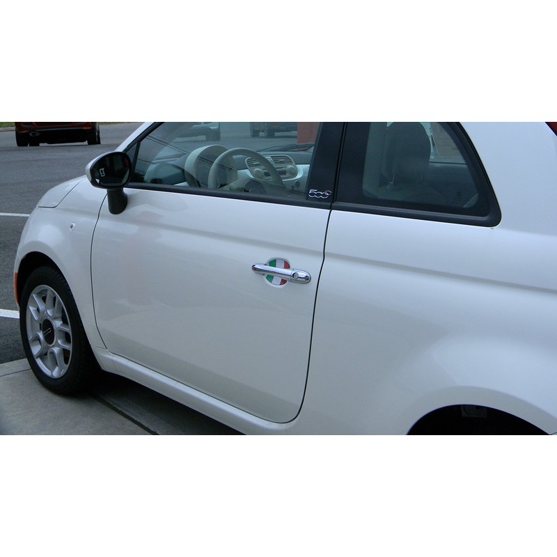 Fiat 500 Italian Flag Car Auto Door Handle Trim Molding