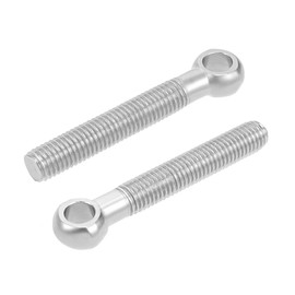 sourcing map 10 Pieces M12 x 80 mm 304 Stainless Steel Machines Shoulder Left Eye Bolt Rig DE