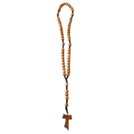 Eurofusioni Franciscan rosary in olive wood for Catholic prayer for men and women
