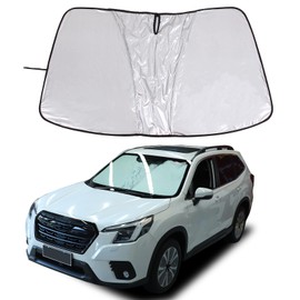 Windshield Sun Shade Compatible with Subaru Forester 2019-2024 Foldable Front Windshield Sunshade Protector, Block UV Rays Keep Your Car Cooler （A）