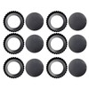 6 Pieces Tart Pan with Removable Base Non-Stick Carbon Steel