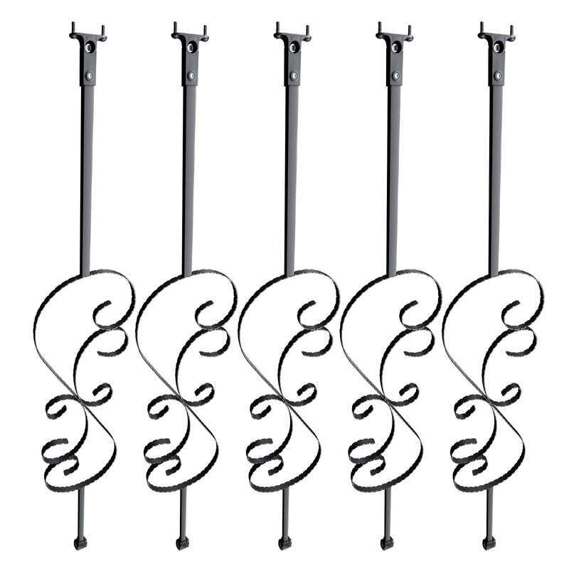 VEVOR Staircase Metal Balusters, 44'' x 1/2" Galvanized Steel Decorative