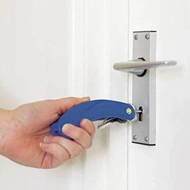 Homecraft Key Turner, Blue, Double Key, Daily Living Aid for Holding, Inserting, & Turning Keys, Key Grip Device for Elderly, Handicapped, & Disabled Individuals, Limited Grip & Hand Function Tool