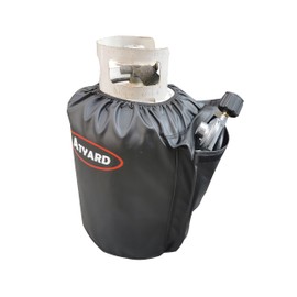 ATYARD Heavy Duty Propane Tank Cover Fits Standard 20 lb Tank Cylinder, UV and Weather Resistant , with Storage Pocket Black