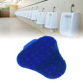 Triangular Anti Splash Urinal Screen Mats, Blue, Deodorizing Scented Design for Men's Restroom