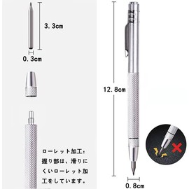 Kimlonton 4 Pcs Carbide Tip Pen Needle Pen Cutter Ceramic Pen Cutter Tile Cutter Pen Pocket Pointed Tip Tool for Glass Ceramic Tile