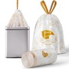 VOK 13 Gallon Trash Bags with Lemon Print & Drawstring,