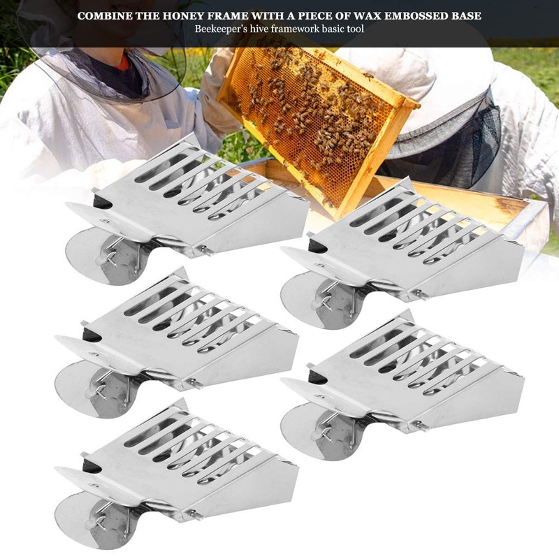 Pack of 5 Interceptor Cage Clips, Stainless Steel Bee Clip