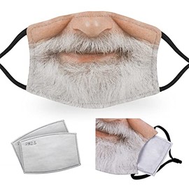 Christmas Santa Beard - Child Face Masks - 2 Filters Included