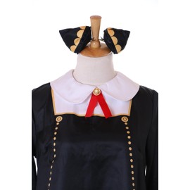 Kawaii-Story MN-229 Dress Black 4-Piece Cosplay Women's Costume for Anya Forger Spy Family (XL)