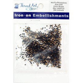 Threadart SS20 (5mm) Brown Hot Fix Rhinestones 2 Gross (288/pkg) Hotfix - Iron on - Hot Fix