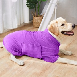 Zorela Dog Drying Coat, 400gsm Microfibre Towel Robe Dog Drying Robe, Super Absorbent & Fast Drying Dressing Gown Bathrobe for Dogs After Bath, Swim, Wet Walk