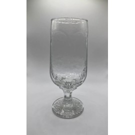 LIBBEY No. 3228 Chivalry 12 oz. Clear Beer Glass H- 7", T- 2 1/2" Hammered Look