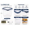 1.6L BPA-Free Plastic Airtight Food Storage Containers with Lids, Dishwasher