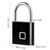 Smart Fingerprint Padlock Rechargeable Keyless 10 Fingerprints Morse Code Emergency