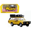 DCD Land Rover Range Rover Classic "Camel Trophy 1982" Yellow with Roof Rack Tool Box and 4 Oil Container Accessories 1/64 Dieca