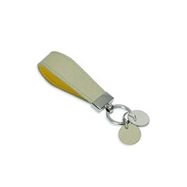 Lawevan Leather Keychain for Men Women Key chain for Car Key Ring Phone Handbag Charm Tote Pendant, Green, Small