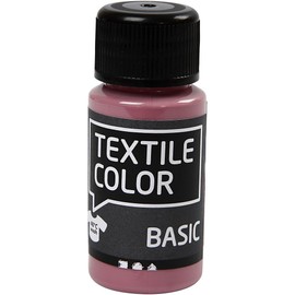 Creativ Company 50-Piece Textile Color, Dark Rose