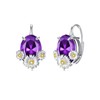 WINNICACA Leverback Earrings for Women Sterling Silver Flower Daisy Crystal