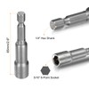 sourcing map 10pcs Hex Nut Driver Drills Bit 5/16" 6-Point
