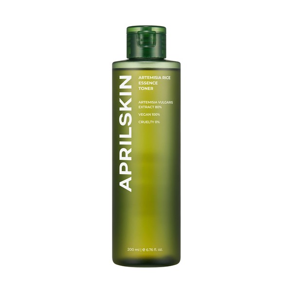 APRILSKIN Artemisia Rice Toner | Dry, Sensitive, Acne-Prone Skin | Vegan, Cruelty Free, Low pH, Calming & Firming up | 6.76 oz | No sulfates and Artificial Fragrance