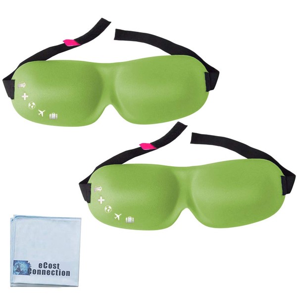 2 Lunashade Sleep Beauty Soft Eye Masks with Ergonomic Padded