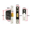 TSS 3 Lever Mortice Dead Locks for Internal Doors 2.5"