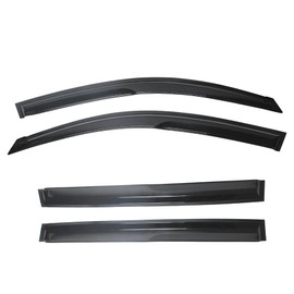 Silscvtt Black 4PCS Sun Rain Wind Guard Window Visors Shade Replacement for Toyota Rav4 2006-2012