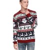 Men's Ugly Christmas Sweater Rudolph Reindeer Holiday Festive Knitted Cardigan