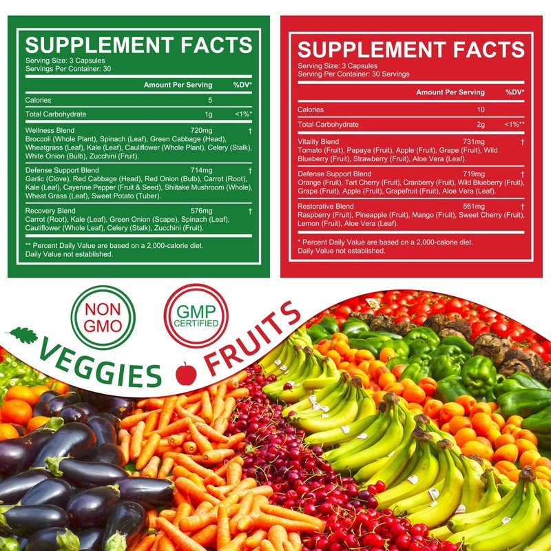 Maani Essence Super Food Fruits and Veggies Supplement - 90