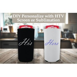 Blank Neoprene 24 oz. Can Coolie (1, Navy Blue)