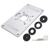 Router Table Insert Plate Aluminium Alloy Wood Router Trimmer Engraving