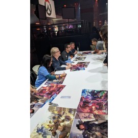 BlizzCon 2023 Overwatch 14x20 poster devs signed