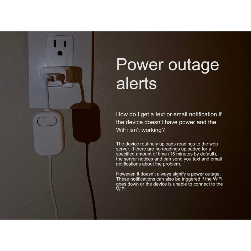 Watchdog Home Monitor - Water, Temperature, Humidity, and Power Outage