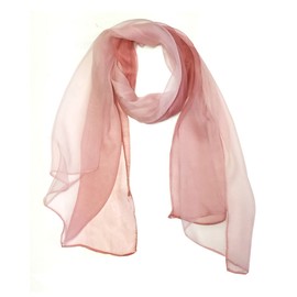 Wrapables Silk Blend Long Scarf, Pink Blush