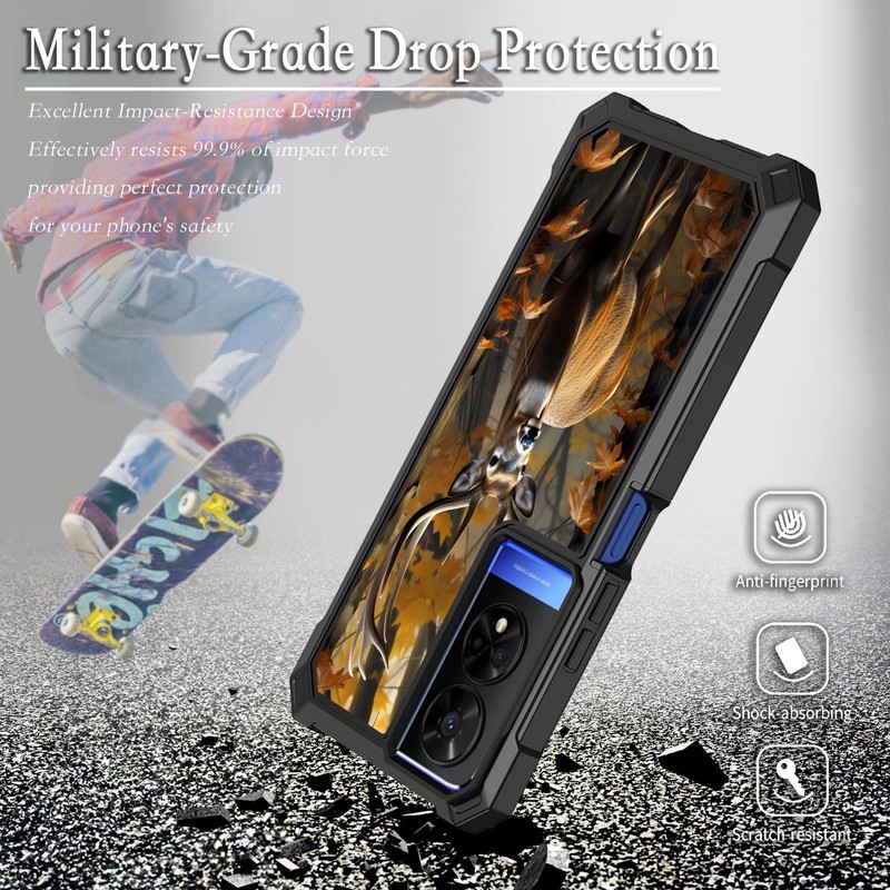 for TCL 50 XE Case,Heavy Duty Dual Layer Slim Shockproof