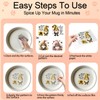 Elewins 4 PCS Watercolor bee Gnomes Cuttable UV DTF Stickers