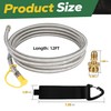 12 FT Propane Quick Connect Hose for RV to Gas