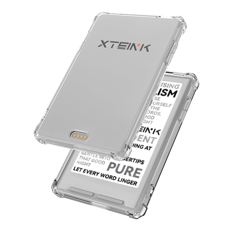 BOZHUORUI Case for 3.7" Xteink X3 eReader,Clear Soft TPU Back