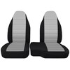 Fioqe 2PCS Front 60/40 Cloth High Back Bench Seat Cover
