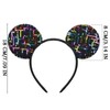 Batsysm Mouse Ear Headband Glittering Groom Hairband for Unisex Adult