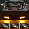 SAUTVS Side View Mirrors with Light for Can Am Maverick