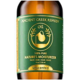 Ancient Greek Remedy - Hydrating Face Oil for Women - Anti-Aging Serum with Organic Jojoba, Rosehip, Sweet Almond, Olive, and Vitamin E - Fast Absorbing Body Oil for Dry Skin - Fragrance Free, 4 fl oz