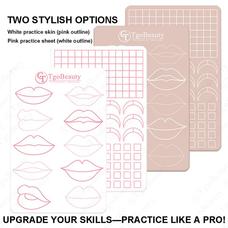 TgoBeauty Realistic Silicone Lip Training Pad with 10 Different Lip