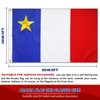 YUGGOTH Acadian Flag 3x5 Outdoor Double Sided, Heavy Duty, Embroidered,