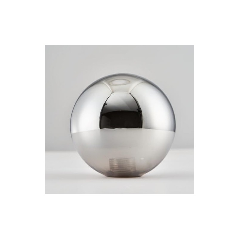 Wystco Elegant Smoke Grey Glass Globe Shade, 4.72" Diameter Frosted