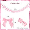 Wall Bow Garland for Party - Coquette Ribbon Decor for