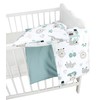 TupTam Children Bedding Set Duvet Cover Pillowcase Two-Sided, Zoo Green,